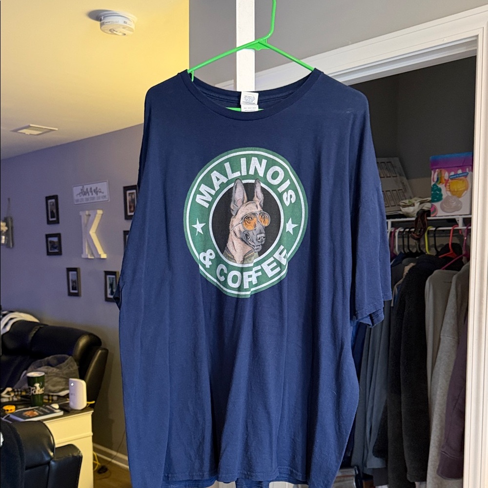 Men’s XXXL Blue Graphic T-Shirt